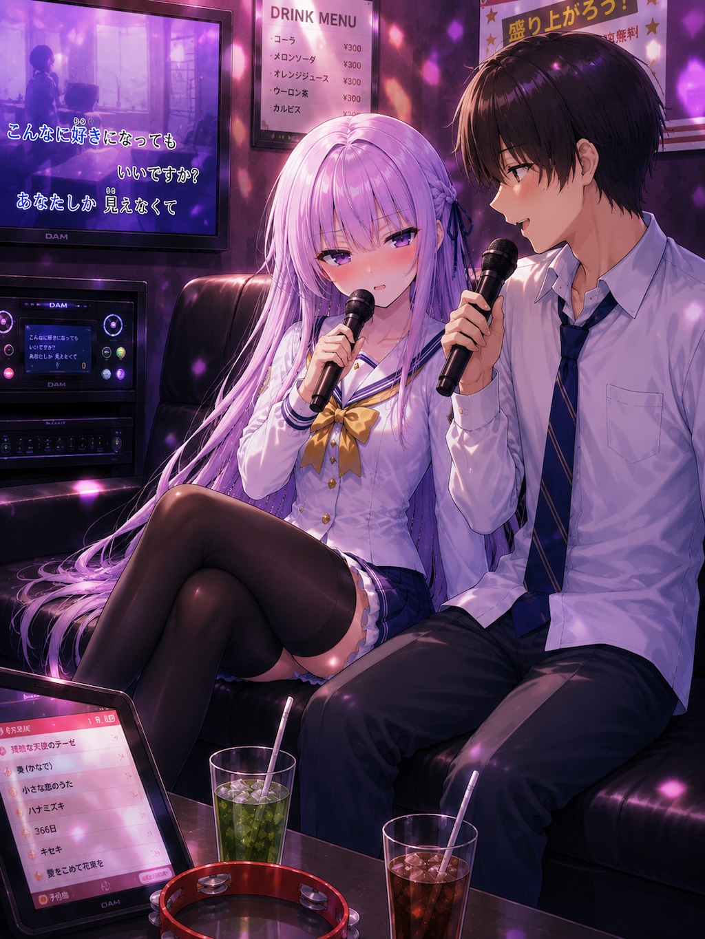 デートするツンデレ女の子