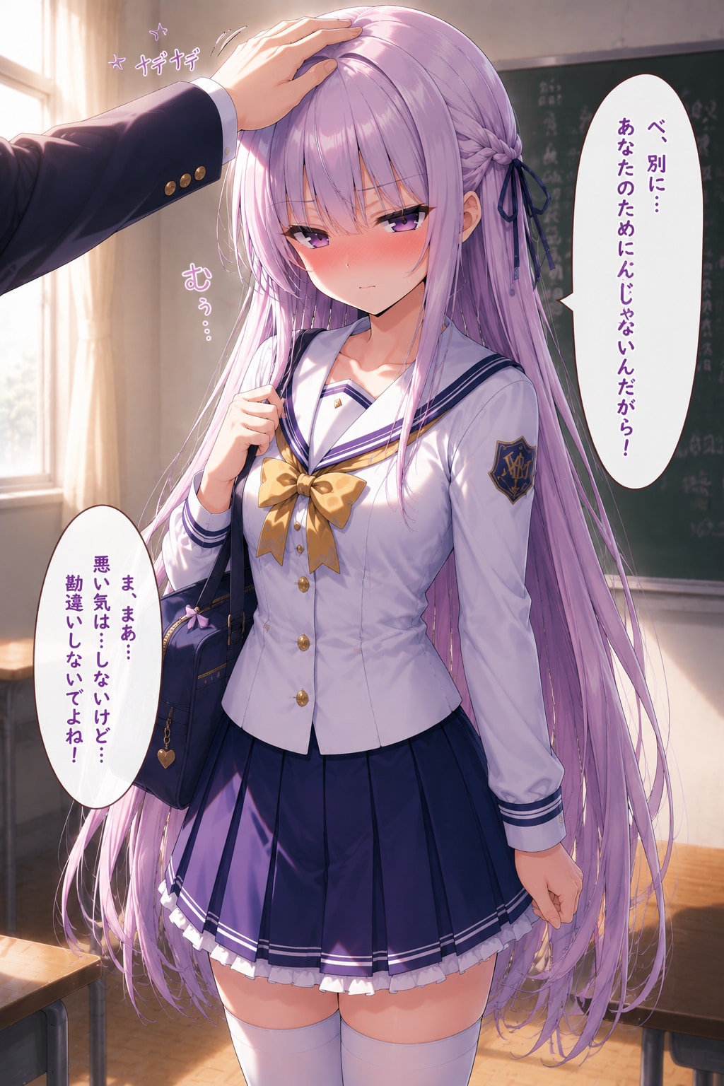 デートするツンデレ女の子