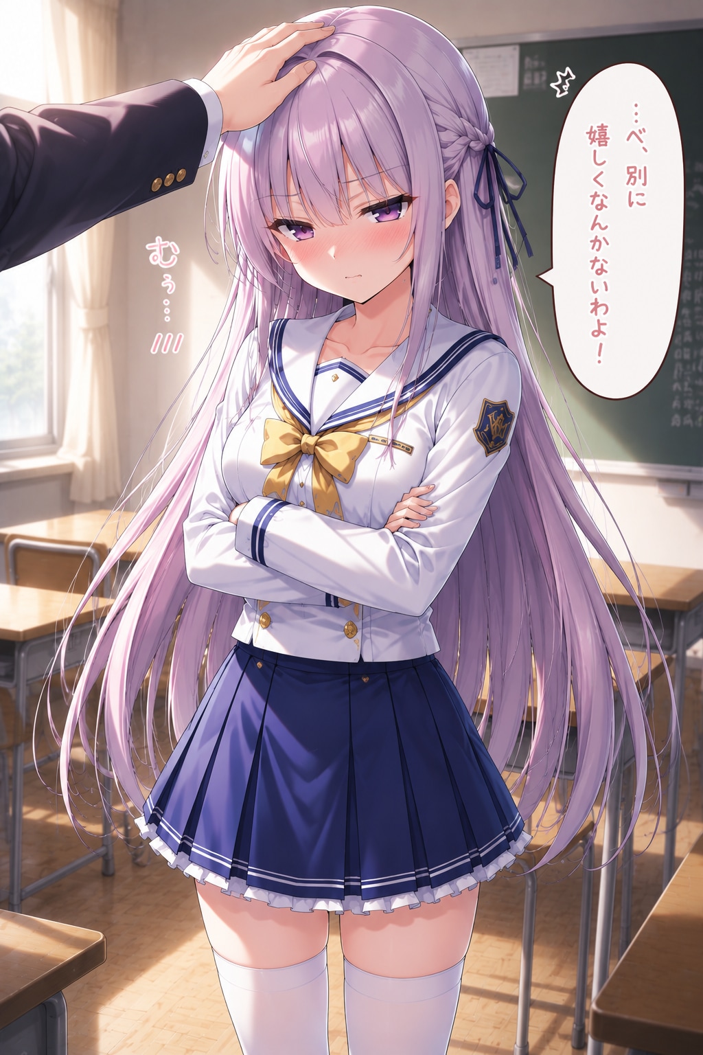 デートするツンデレ女の子
