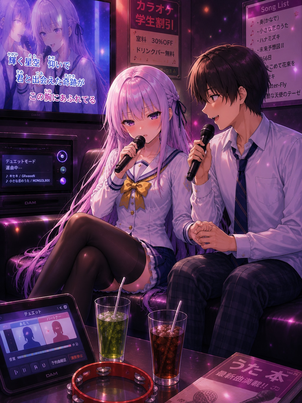 デートするツンデレ女の子