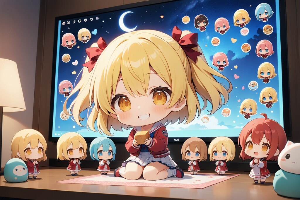 制服姿のちびちゃん達。