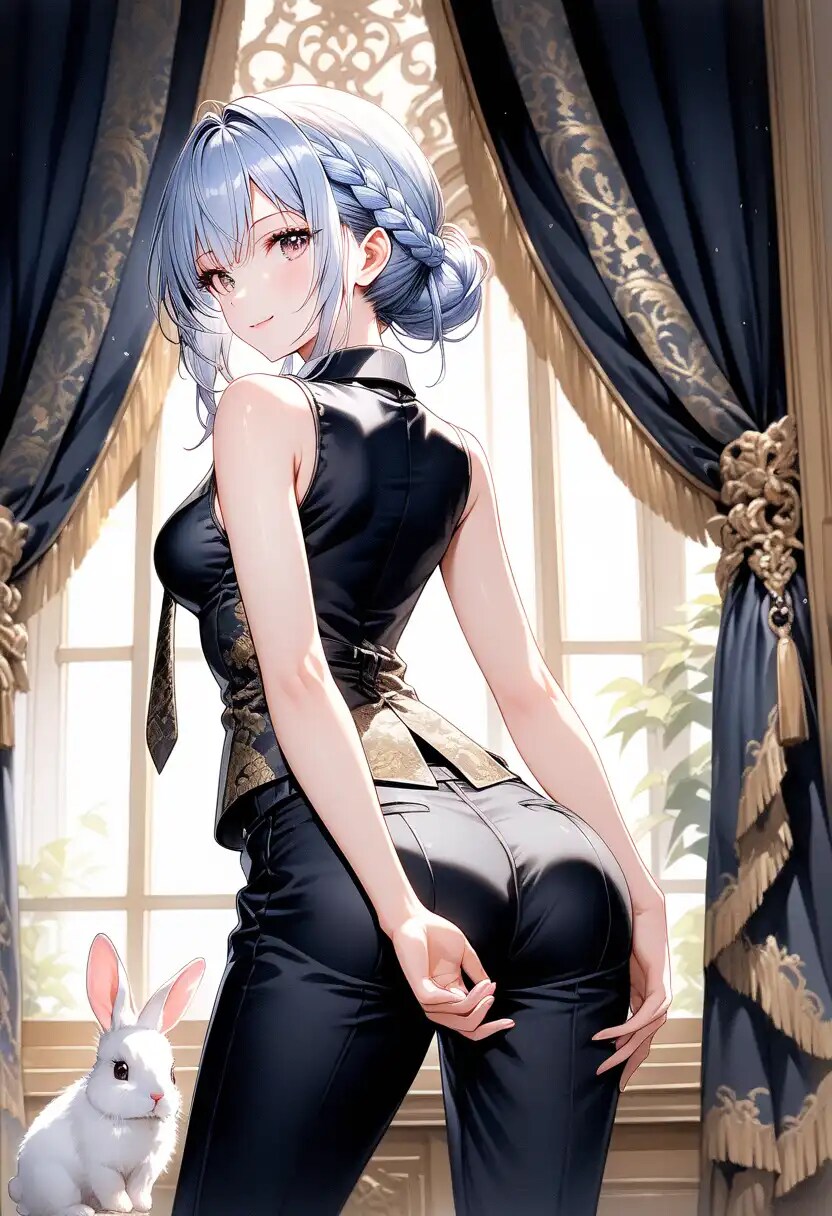 Days AI「ブラックコーデファッションの美少女」 | の人気AIイラスト・グラビア
