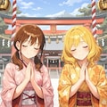 絵海と湖夏の初詣 4枚目