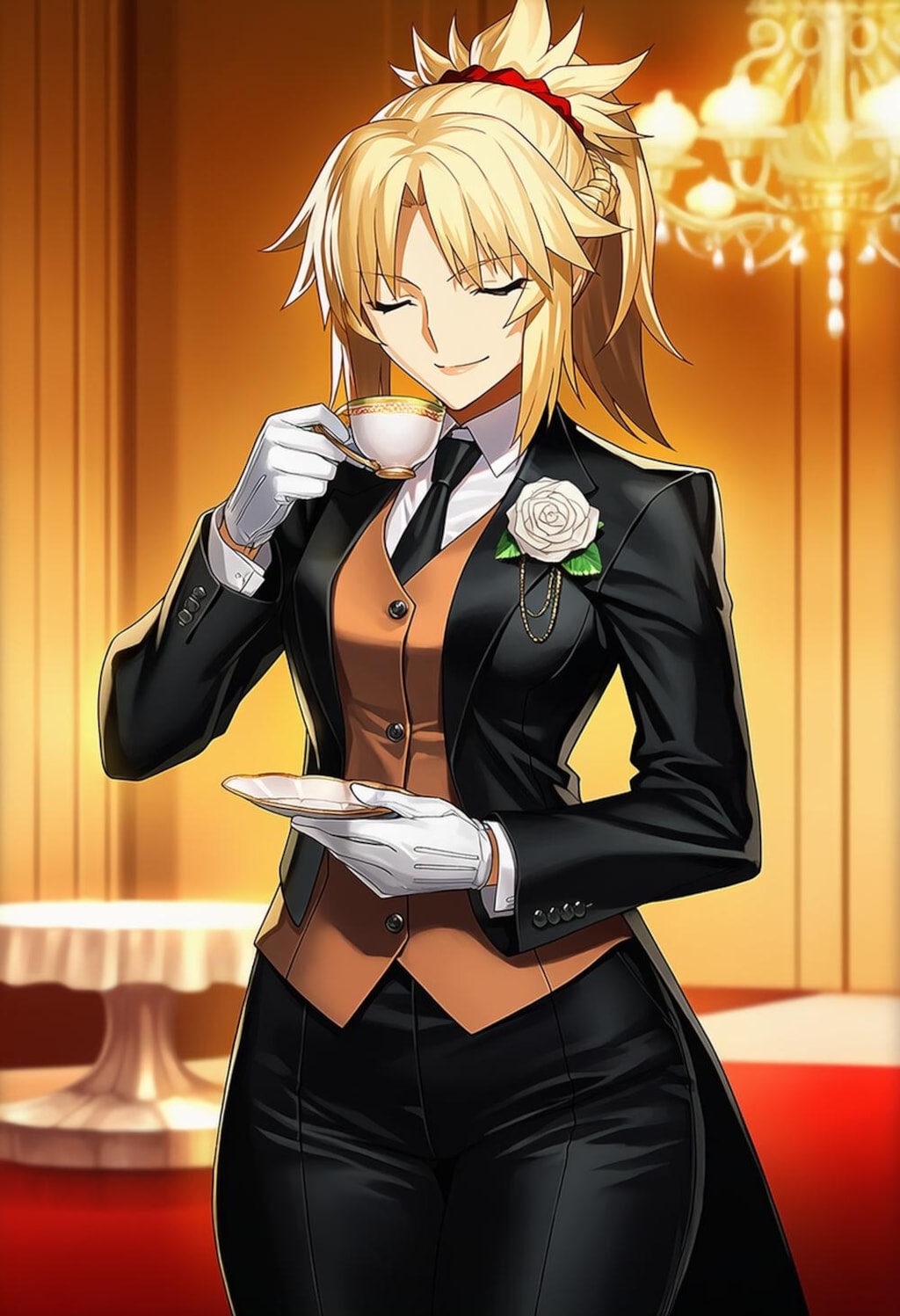 エレガント執事コスプレ人妻