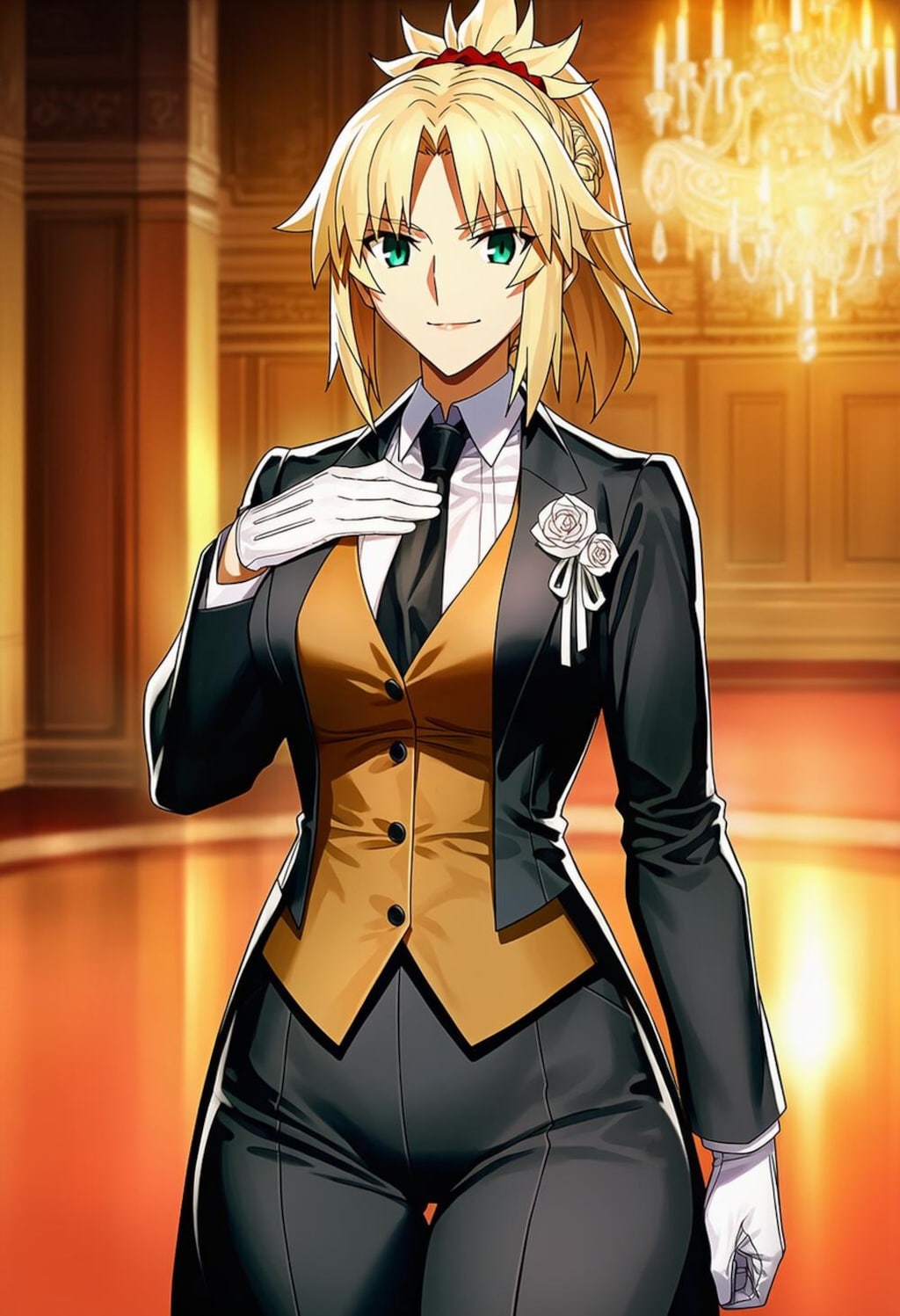 エレガント執事コスプレ人妻