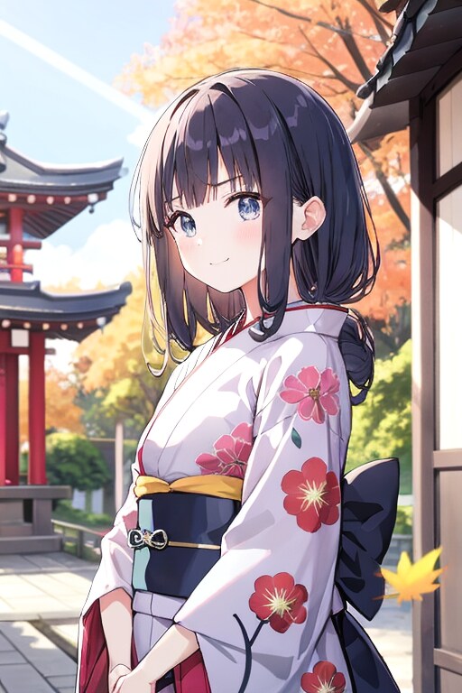 和装女子　京都にて