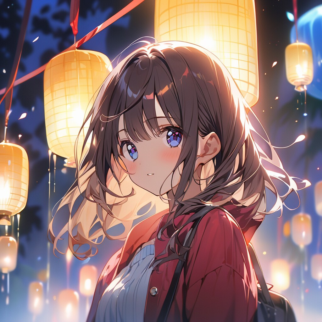 儚げな蛍の光に馳せる恋 | の人気AIイラスト・グラビア