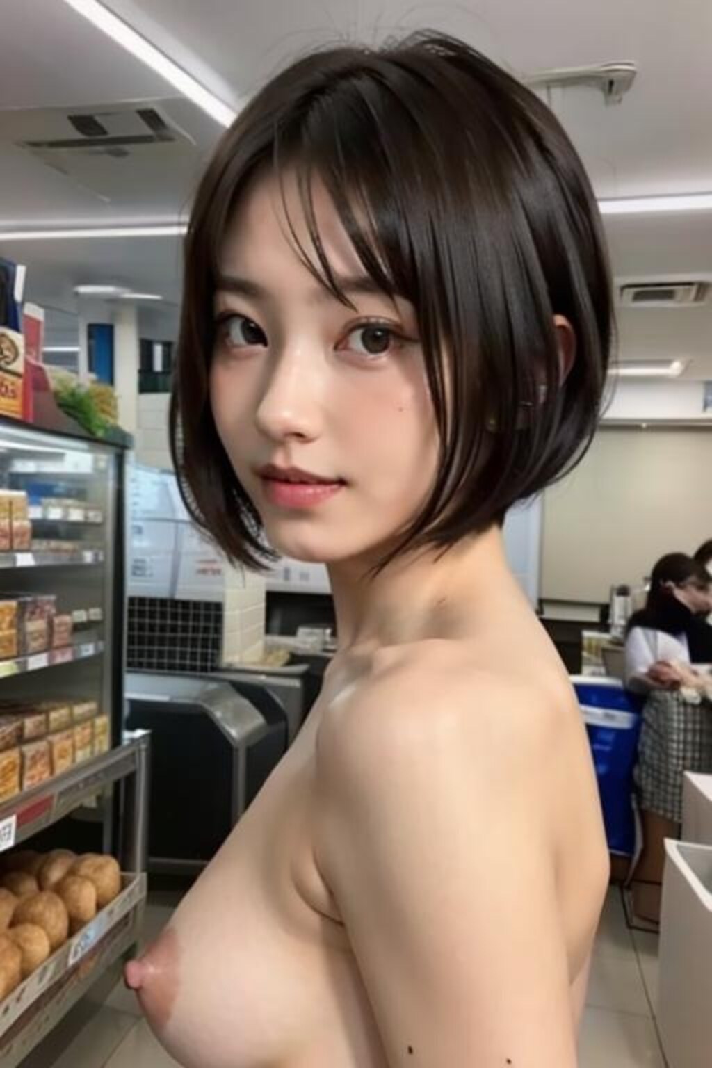 店内での露出が癖になった彼女
