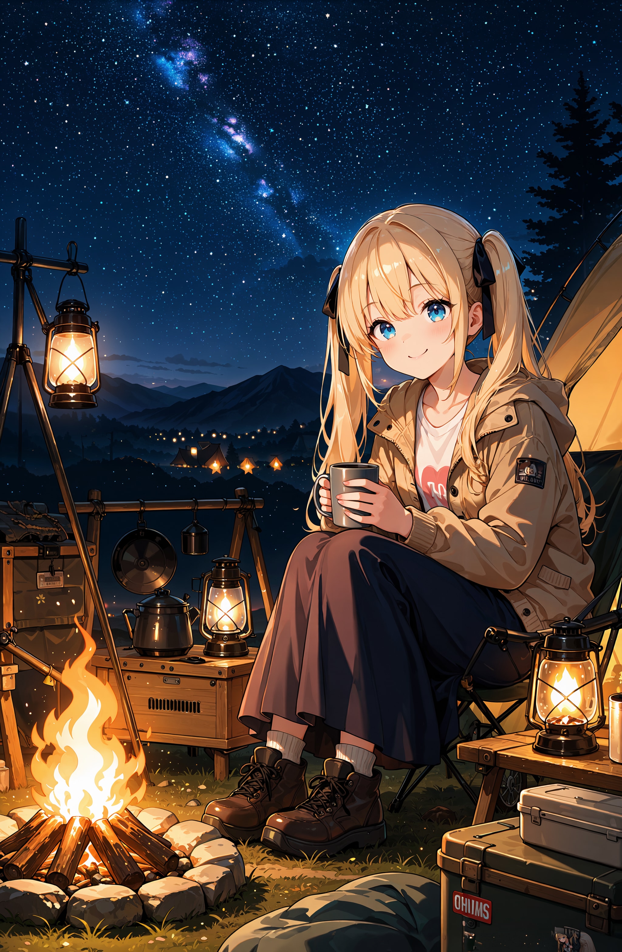 美桜ちゃんの星空キャンプ♪
