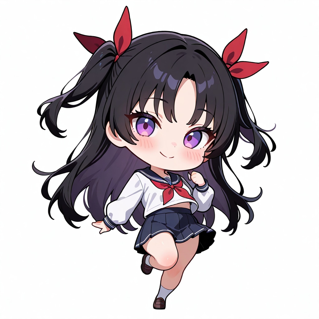 ちちぷいで作成した杏です。1枚目がちちぷい。2枚目が私のローカル環境です。