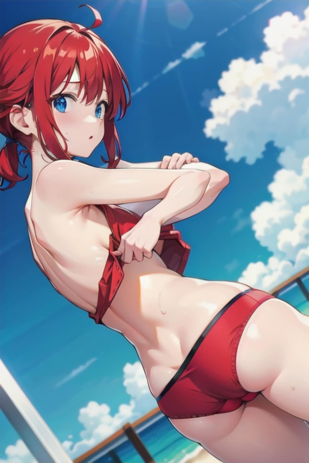 脱ぎかけてるようでそうでもないセット