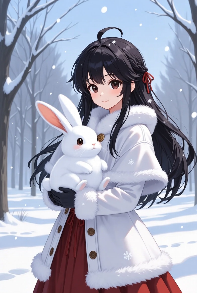 うさぎと少女 | の人気AIイラスト・グラビア