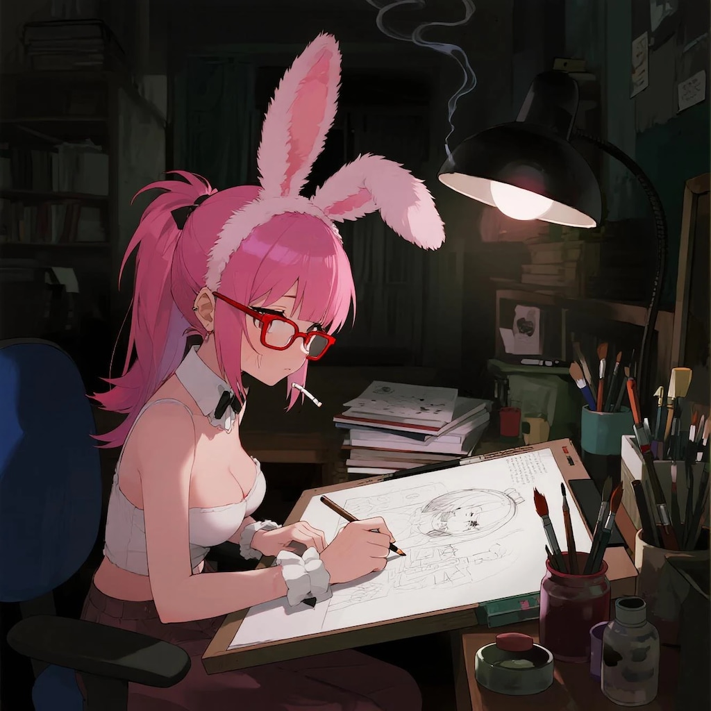 兎耳セツナ～お絵描き配信やるね～♪～