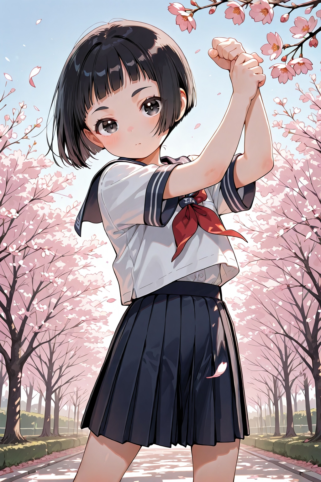 おはようございます！（ソフトボール部の女の子）