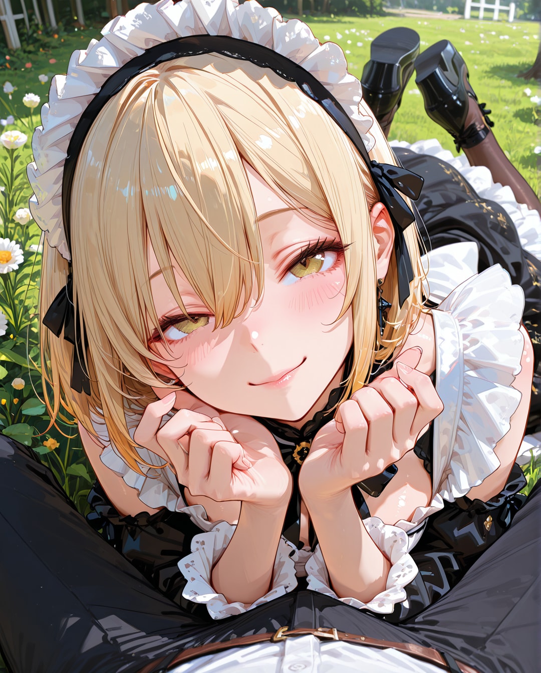 Hana（華）- ゴスメイド | の人気AIイラスト・グラビア
