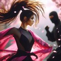 くノ一ピンクの戦闘シーン 3枚目