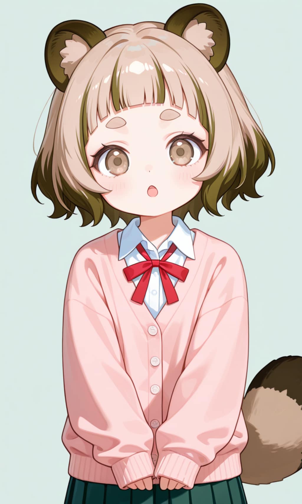 ちびタヌキさんの髪型研究(制服 その17)