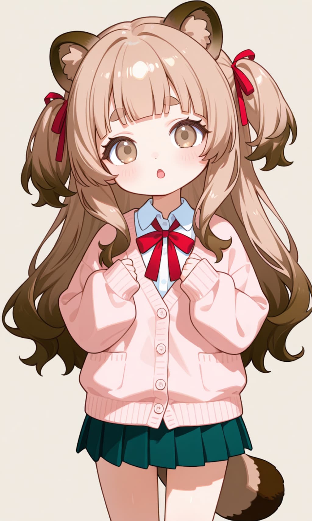 ちびタヌキさんの髪型研究(制服 その17)