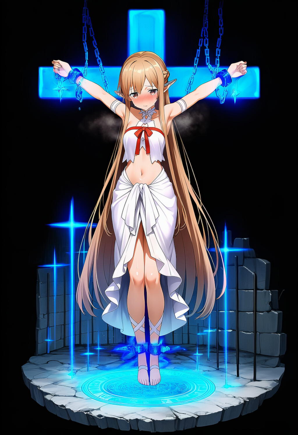 磔にされたアスナ（SAO）