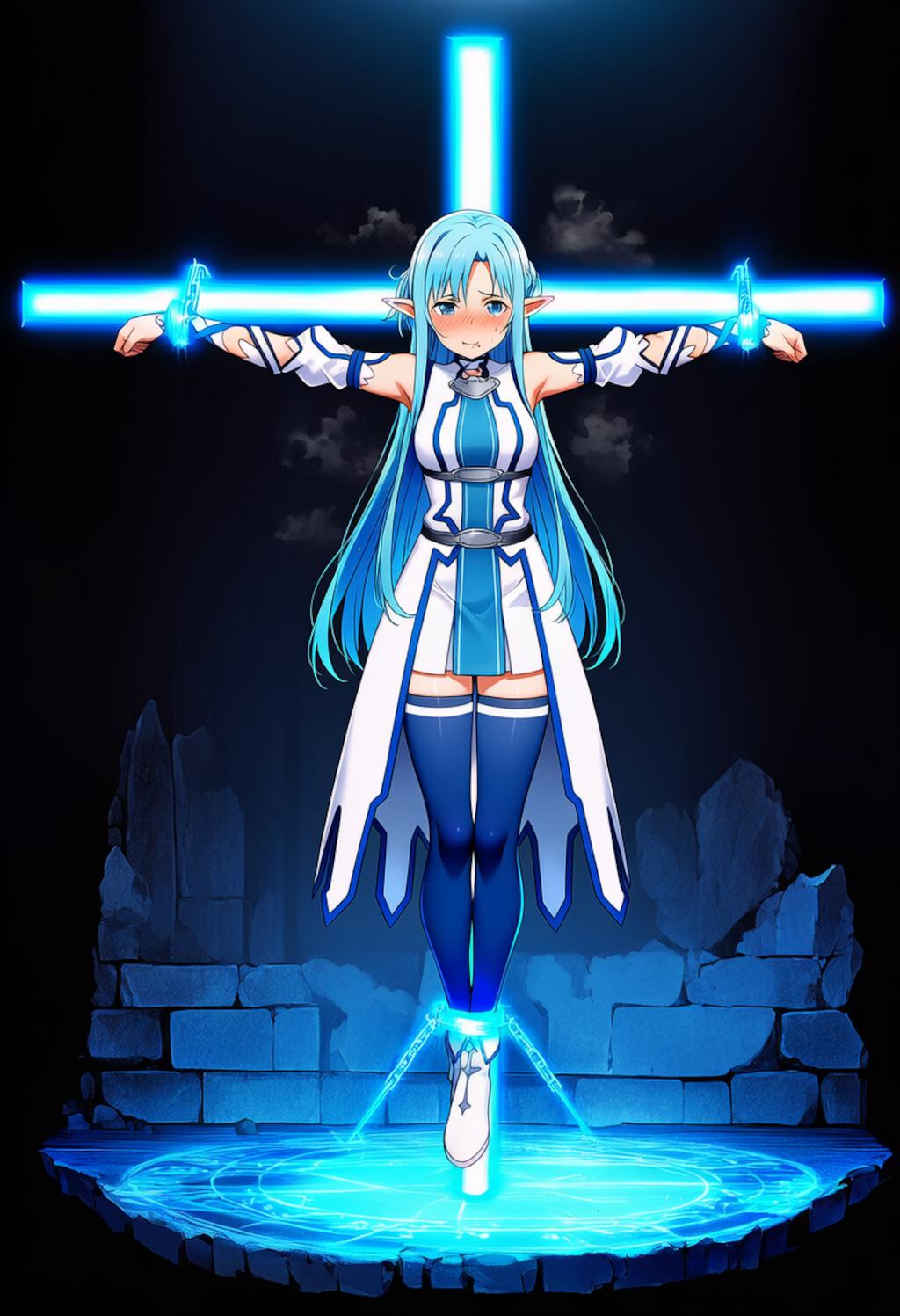 磔にされたアスナ（SAO）