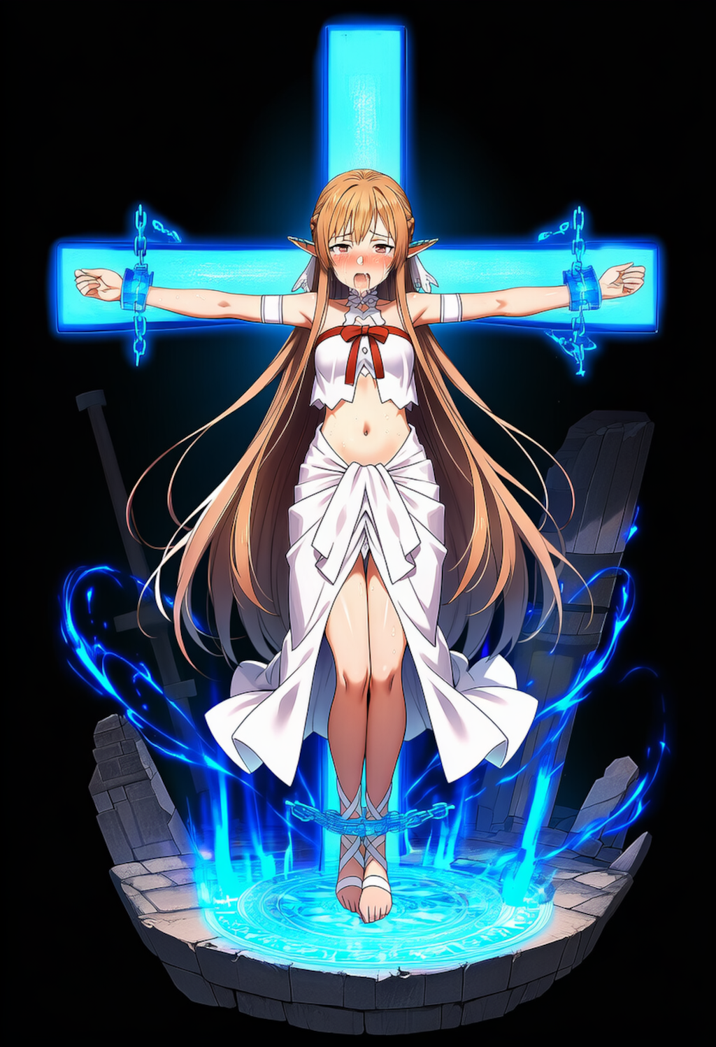 磔にされたアスナ（SAO）