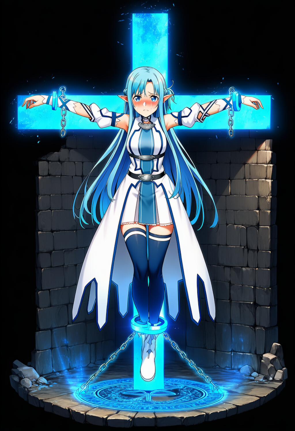 磔にされたアスナ（SAO）