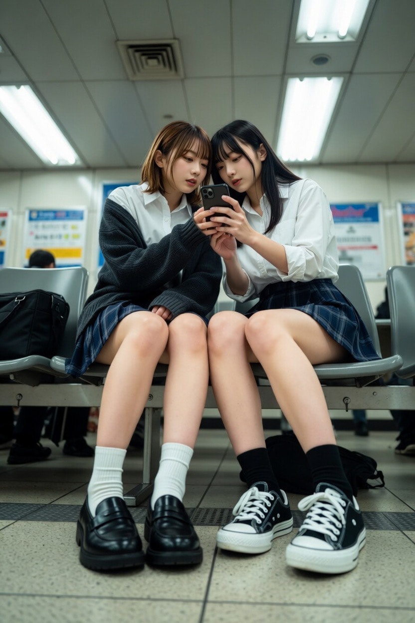 帰りの駅で