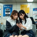 帰りの駅で 2枚目