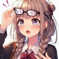 眼鏡三つ編みっ子 2枚目