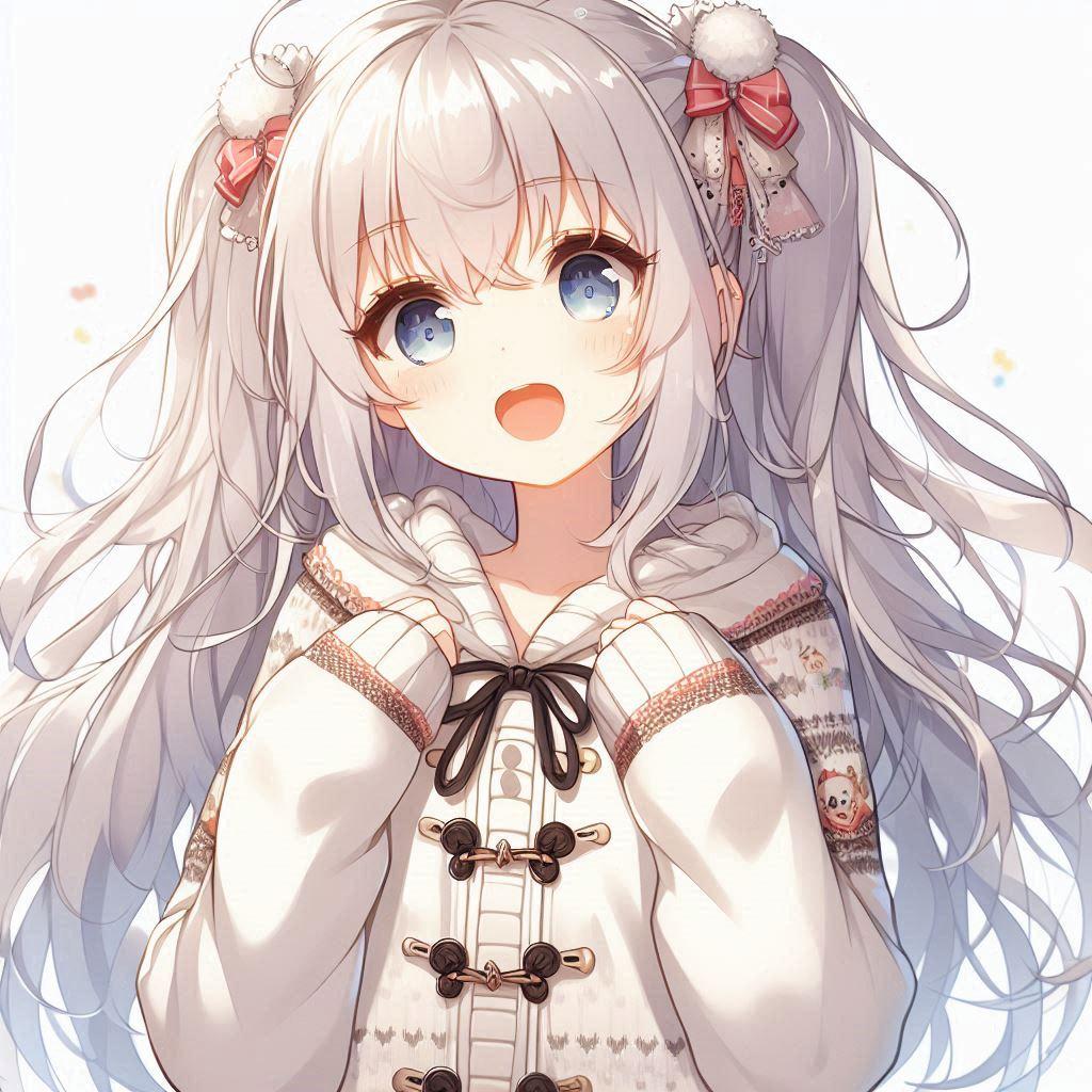 白髪の可愛い女の子【192】