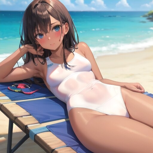 砂浜と水着8