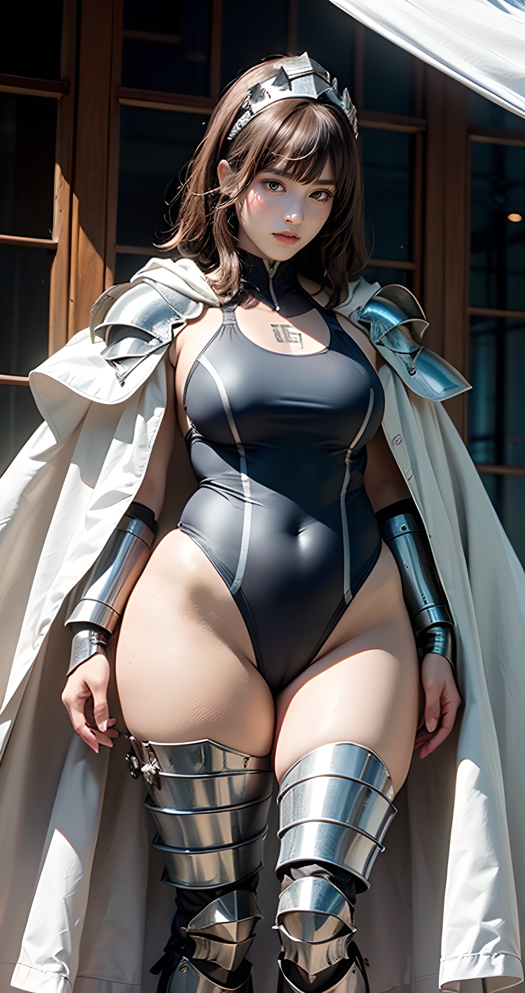 競泳水着 xメイド重甲冑姫1