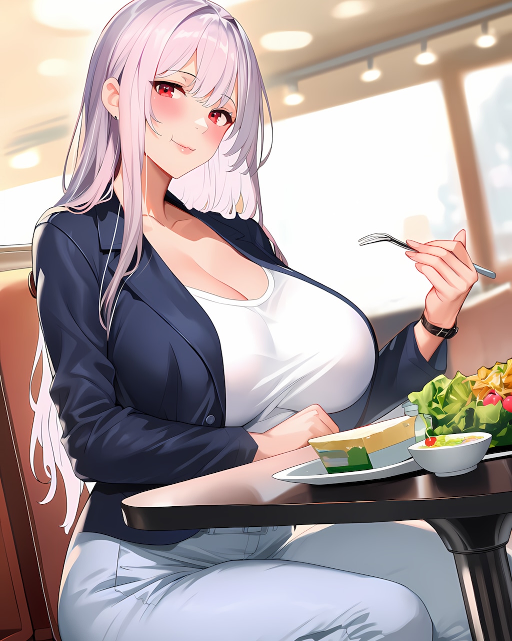 🥗おしゃれカフェでヘルシーランチ✨ミレナと過ごすお昼休み