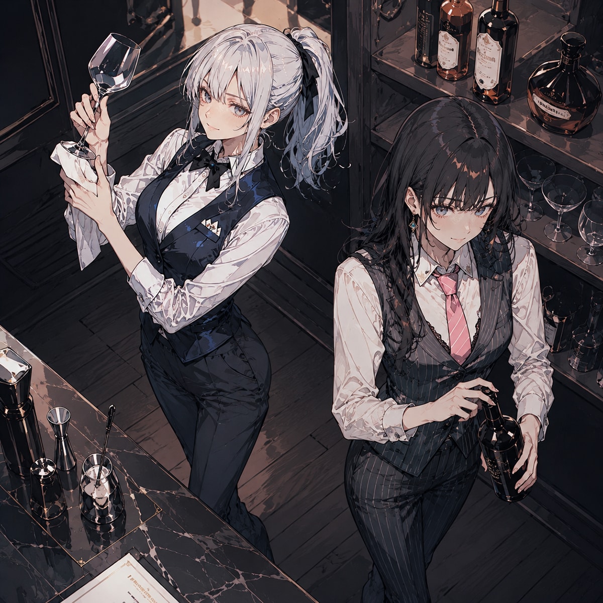 バーメイド香澄さんと麻美さん