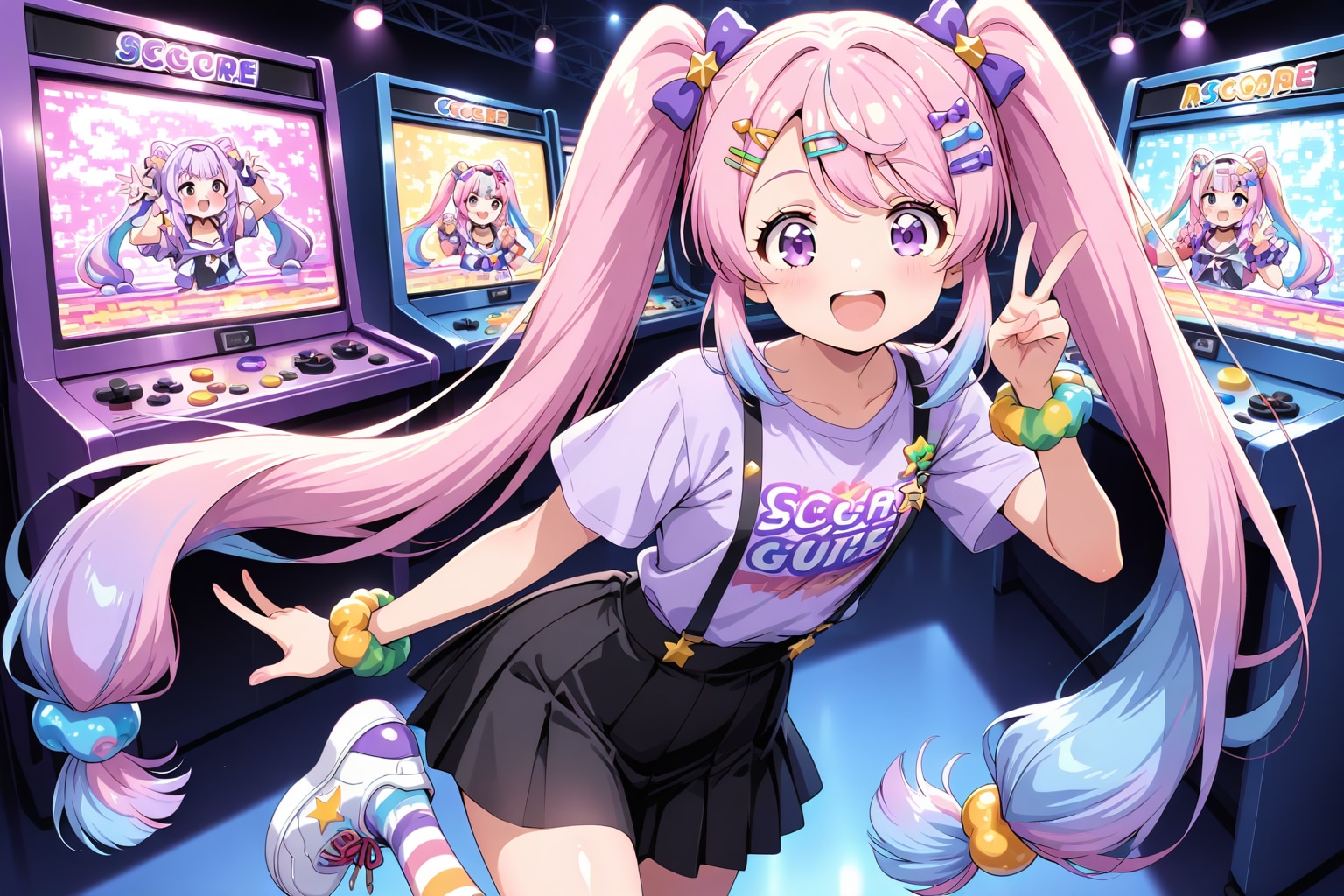 ゲーセンガール1 | の人気AIイラスト・グラビア