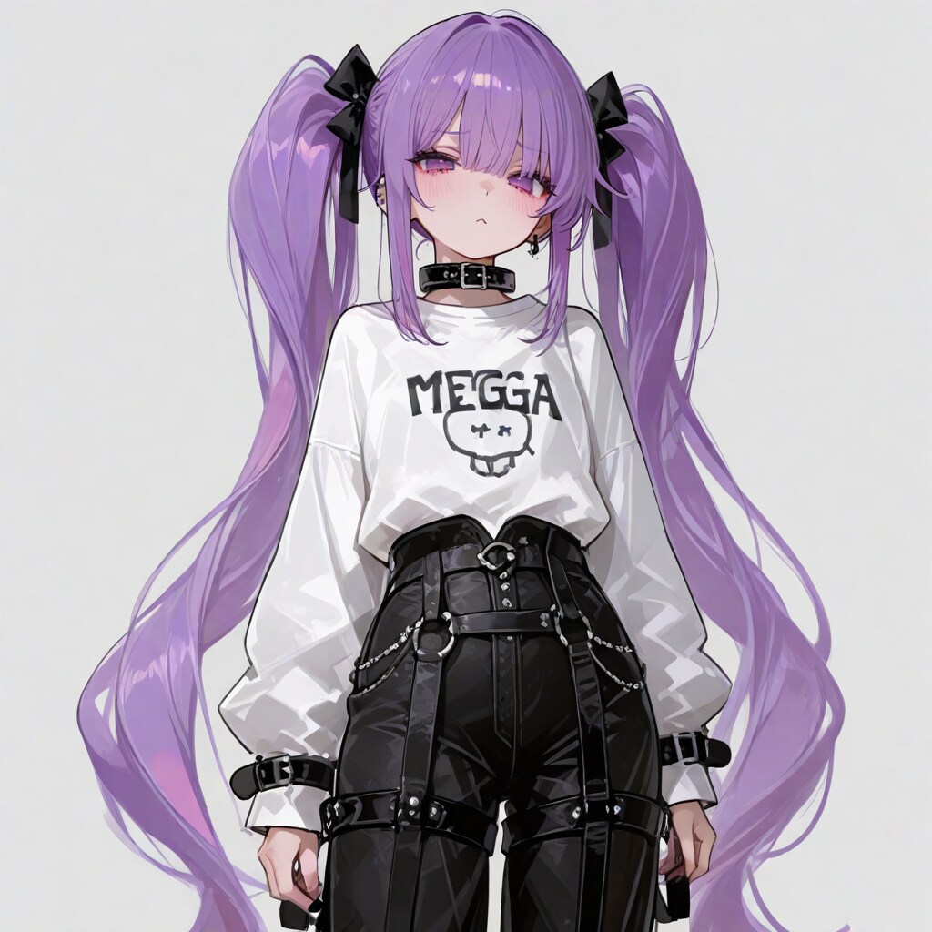 【がぞうどうぞ】ピンクツインテール