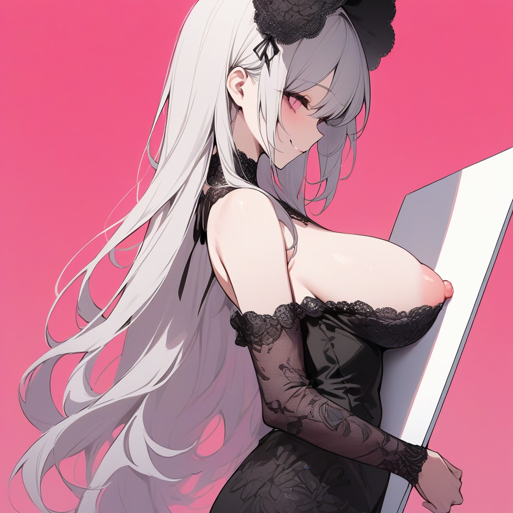 横から見たら立体的に見えますよ？