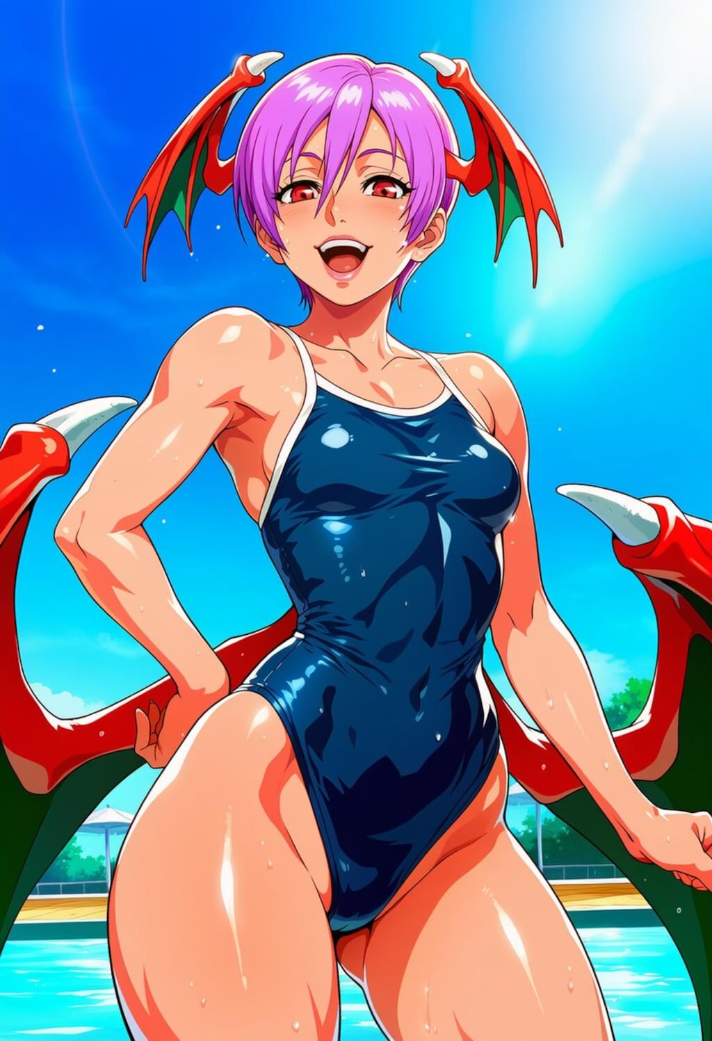 桜の制服水着等コスプレ小悪魔人妻