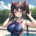 水着の女の子 4枚目