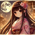 月の光に導かれるリコちゃん 12枚目