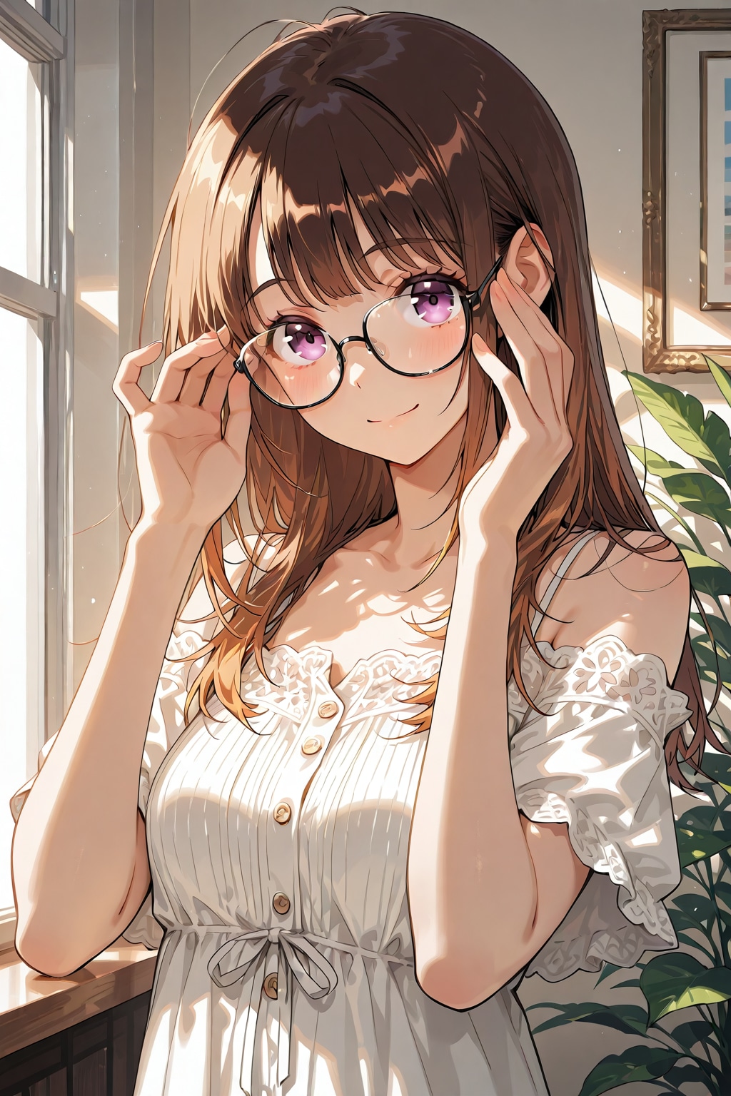メガネ美少女