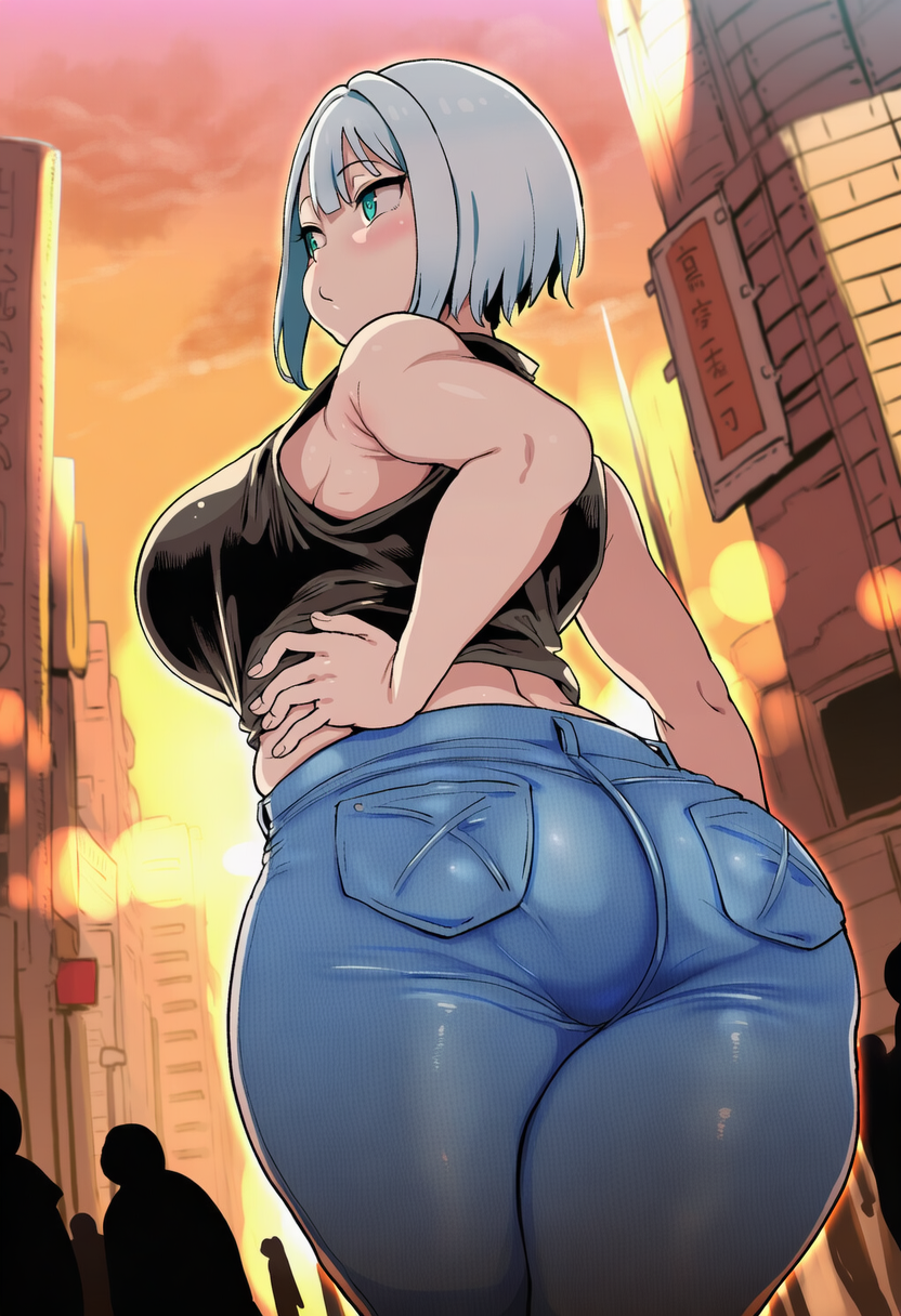 しりジーンズ