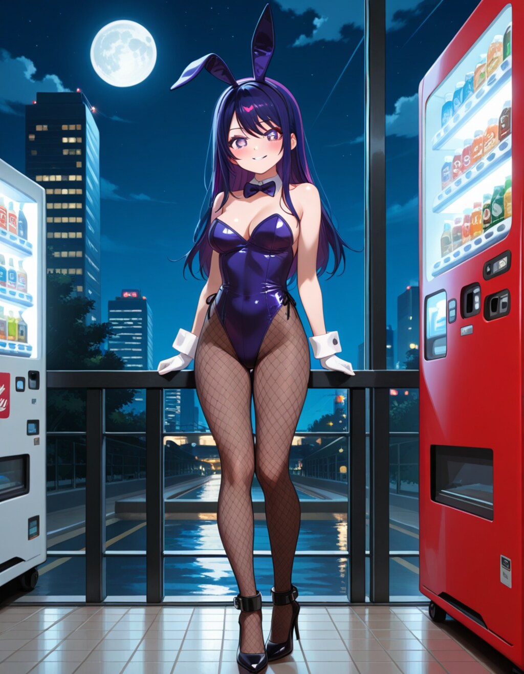 バニー衣装のアイさん(PixAI版)