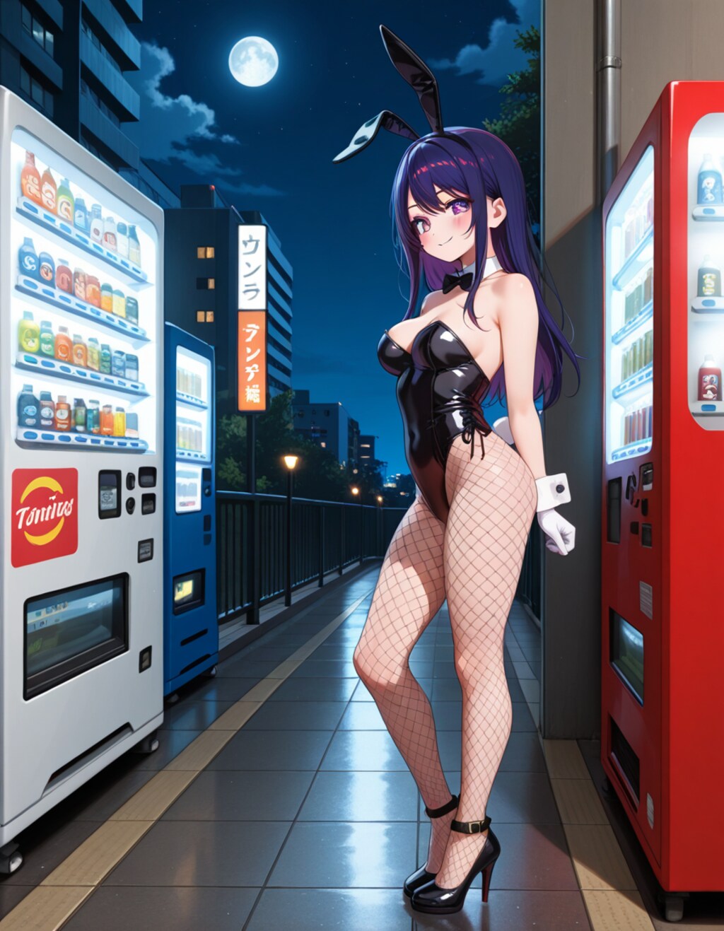 バニー衣装のアイさん(PixAI版)