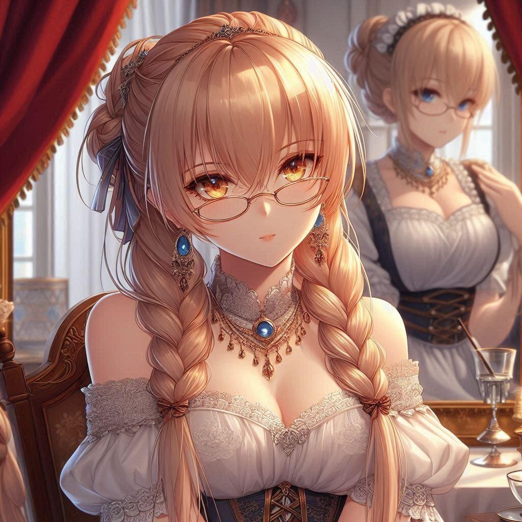 三つ編み眼鏡のエリザベス