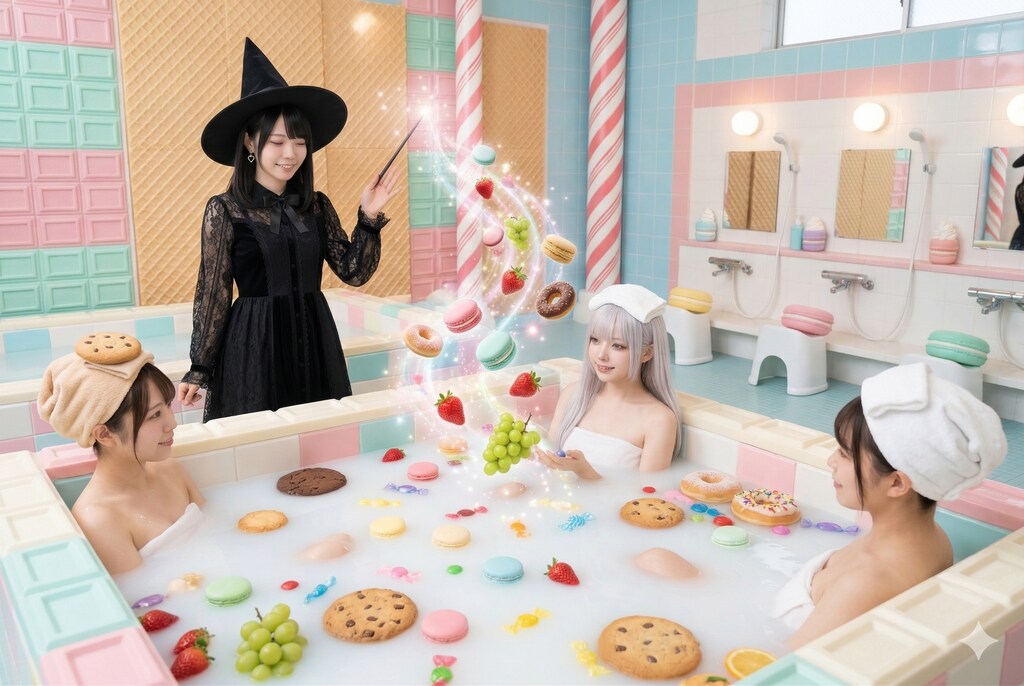 魔女のお菓子の銭湯