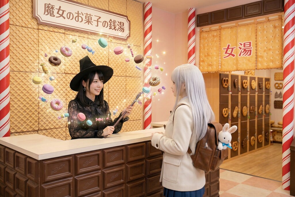 魔女のお菓子の銭湯