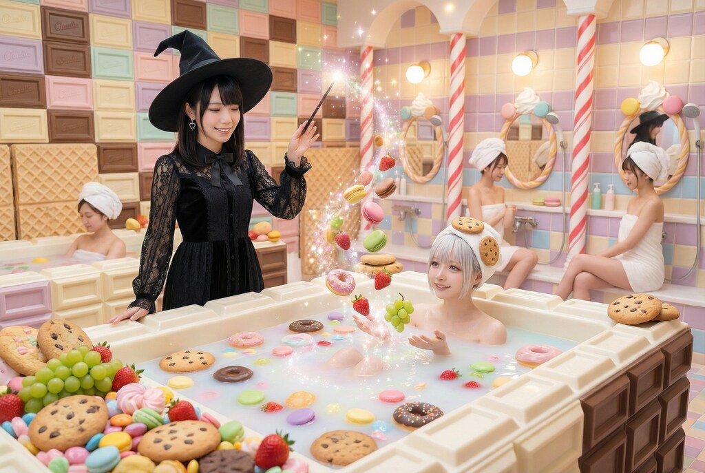 魔女のお菓子の銭湯