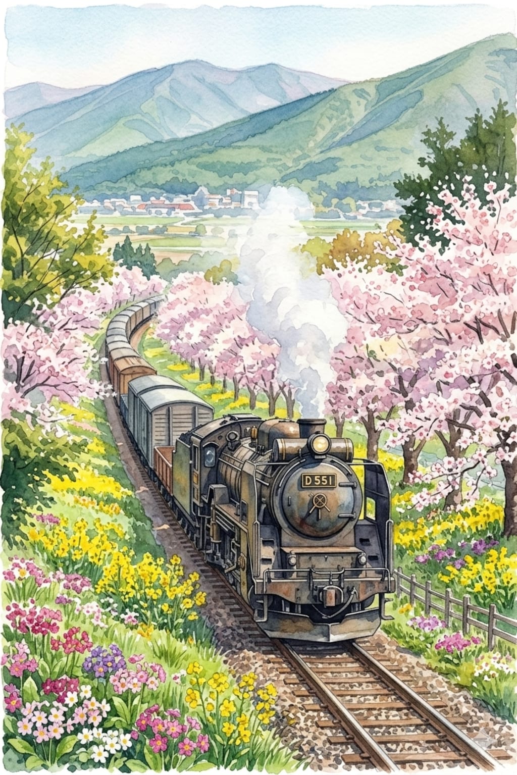 架空蒸気機関車D55型1号機ほか