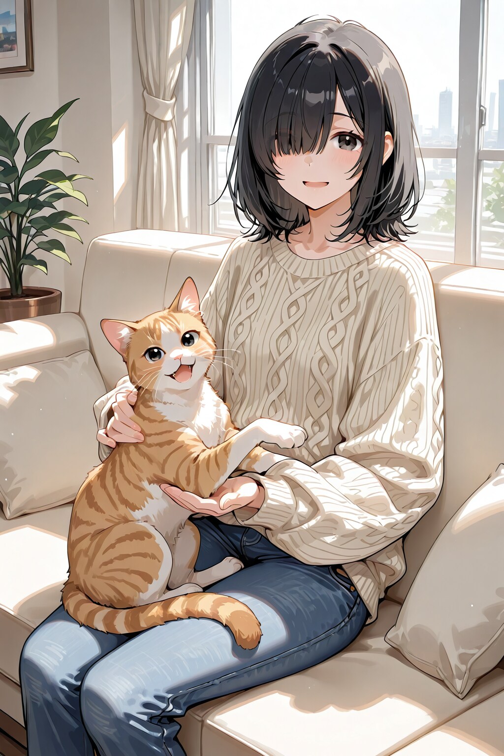めかくれ女子＃１５７ | の人気AIイラスト・グラビア